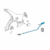 OEM 2005 Toyota Camry Release Cable Diagram - 77035-33100