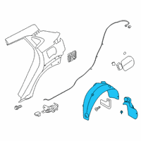OEM 2020 Hyundai Venue Guard-Rear Wheel, LH Diagram - 86821-K2000