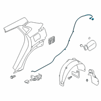 OEM 2022 Hyundai Venue Catch Assembly-Fuel Filler Door Diagram - 81590-K2000