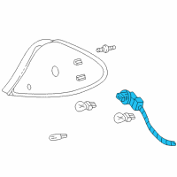 OEM Mercury Socket & Wire Diagram - 4F1Z-13410-AA