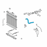 OEM 2015 Lexus RX450h Hose, Radiator, NO.1 Diagram - 16571-0P180