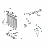 OEM 2013 Lexus RX350 Hose Or Pipe(For Radiator Reserve Tank) Diagram - 16377-31260