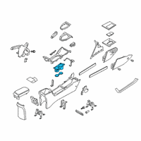 OEM 2019 Hyundai Veloster Cup Holder Assembly Diagram - 84620-J3200-NNB