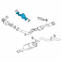 OEM 2015 GMC Canyon Catalytic Converter Diagram - 19420295