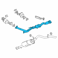 OEM 2015 Chevrolet Colorado Converter & Pipe Diagram - 19420272