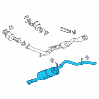 OEM Chevrolet Colorado Muffler & Pipe Diagram - 23363062