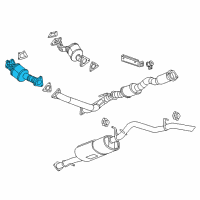OEM 2015 Chevrolet Colorado Catalytic Converter Diagram - 23235691