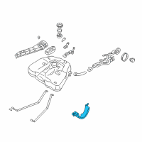 OEM 2002 Nissan Pathfinder Holder Filler Cap Diagram - 17255-01G00