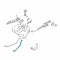 OEM 1998 Nissan Altima Band Assy-Fuel Tank, Mounting Diagram - 17407-9E000