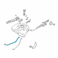 OEM 2000 Nissan Altima Band Assy-Fuel Tank Mounting Diagram - 17406-9E000