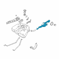 OEM 2000 Nissan Altima Tube Assy-Filler Diagram - 17221-9E001