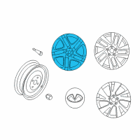 OEM 2015 Infiniti QX60 Aluminum Wheel Diagram - 40300-3JA6A