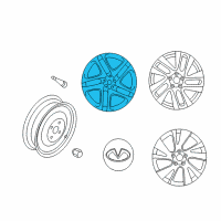 OEM 2013 Infiniti JX35 Aluminum Wheel Diagram - 40300-3JA6A