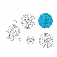 OEM 2018 Infiniti QX60 Aluminum Wheel Diagram - 40300-9NB2A