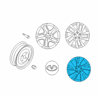 OEM 2013 Infiniti JX35 Aluminum Wheel Diagram - 40300-3JA4B