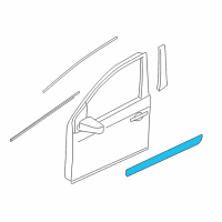 OEM 2021 Nissan Rogue Sport Moulding-Front Door, RH Diagram - 80870-DF30A