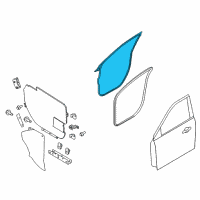 OEM Ford Explorer Door Weatherstrip Diagram - BB5Z-7820531-A