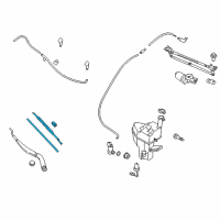 OEM 2014 Hyundai Equus WIPER Blade 24'' -Hybrid Diagram - 99H09-AK024-H