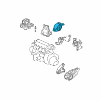 OEM Honda Fit Rubber, RR. Engine Insulator (MT) Diagram - 50810-SLN-003