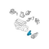 OEM 2007 Honda Fit Bracket, L. FR. Stopper (MT) Diagram - 50845-SLN-000