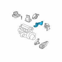 OEM 2007 Honda Fit Bracket, Transmission Mounting Diagram - 50825-SEN-P02