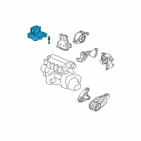 OEM Honda Fit Rubber Assy., Engine Side Mounting (MT) Diagram - 50820-SLN-003