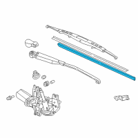 OEM 1994 Honda Accord Rubber, Blade (375Mm) Diagram - 76632-S6A-003