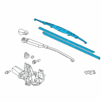 OEM 1999 Honda Civic Blade, Windshield Wiper Diagram - 76730-SV5-305