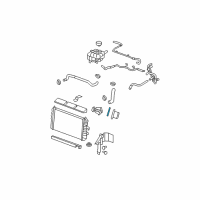 OEM 2008 Cadillac DTS Thermostat Housing Gasket Diagram - 12574478