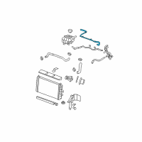 OEM 2009 Buick Lucerne Overflow Hose Diagram - 21999651