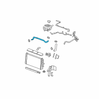 OEM 2011 Cadillac DTS Upper Hose Diagram - 21999689