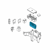 OEM Ford Explorer Fuse Holder Diagram - FU5Z-14A067-A