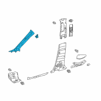 OEM 2020 Toyota C-HR Windshield Pillar Trim Diagram - 62210-F4010-B0