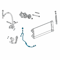 OEM Cadillac Escalade Liquid Line Diagram - 84459406