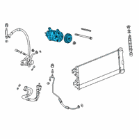 OEM 2020 GMC Sierra 2500 HD Compressor Diagram - 84417409