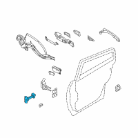 OEM 2011 Infiniti FX50 Link-Check, Rear Door Diagram - 82430-1CA0A