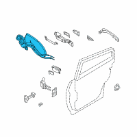 OEM Infiniti QX70 Lock & Remote Control Assembly-Rear Door, RH Diagram - 82500-1CA0A