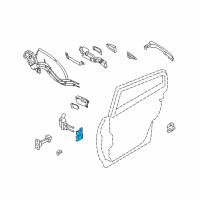 OEM 2015 Infiniti QX70 Hinge Assy-Rear Door Diagram - 82420-1CA0A