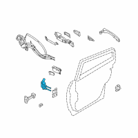 OEM 2015 Infiniti QX70 Hinge Assy-Rear Door Diagram - 82400-1CA0A