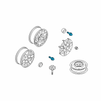 Genuine Ford Wheel Hub Bolt diagram