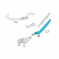 OEM 2009 Infiniti FX50 Rear Window Wiper Arm Assembly Diagram - 28781-CB80A