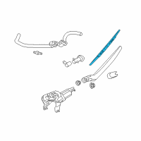 OEM 2003 Nissan Murano Blade Assembly-Back Window WIPER Diagram - B8890-Z350R