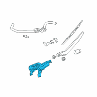 OEM Nissan Murano Motor Assy-Rear Window Wiper Diagram - 28710-CB00A