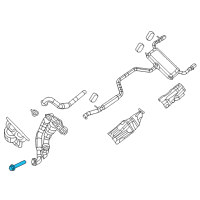 OEM 2013 Jeep Wrangler Bolt-HEXAGON FLANGE Head Diagram - 6105055AA