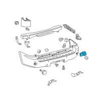 OEM Toyota Land Cruiser Reverse Sensor Diagram - 89341-33140-E1