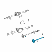 OEM 2006 Jeep Wrangler Axle Shaft Replaces Diagram - 5086640AA