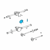 OEM 1993 Jeep Wrangler Cover-Differential Diagram - 83505549