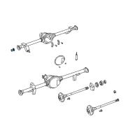 OEM Jeep Comanche Bearing-Axle Shaft Diagram - J8134586AB