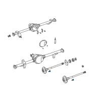 OEM 2001 Jeep Wrangler Stud Hub Diagram - 5011312AA