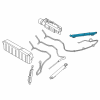 OEM 2017 BMW M6 Left Hydraulic Cylinder, Soft-Top Lid Diagram - 54-34-7-299-829